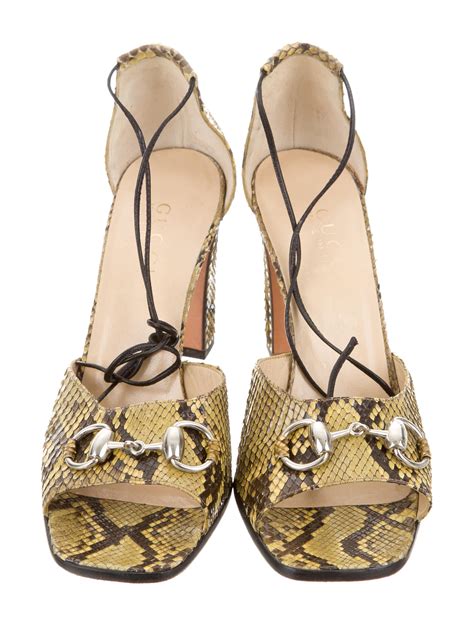 gucci ladies sandals|gucci snakeskin sandals.